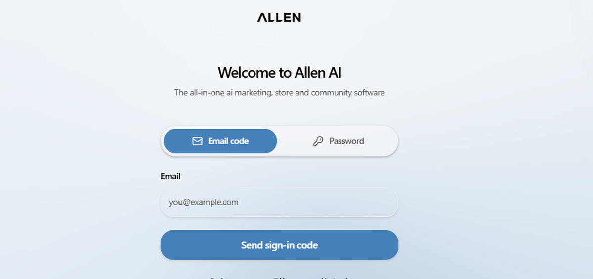 Allen AI platform